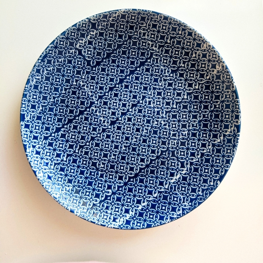 Blue Absolument Maison Dessert Plate